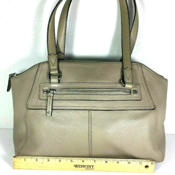 Tignanello Large Beige Leather Satchel Shoulder Bag - Picture 5 of 8